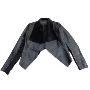 Portmans Leather Moto Jacket Small